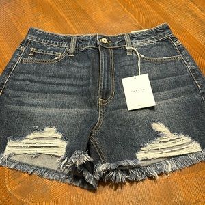 Kancan relaxed fit denim shorts.